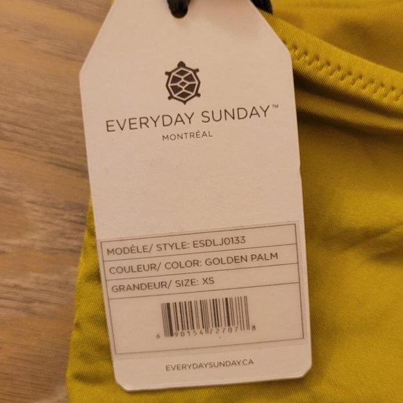 120. Everyday Sunday one piece single strap swimsuit. Golden Palm. Size XS. NWT - Picture 4 of 4